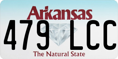 AR license plate 479LCC