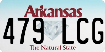 AR license plate 479LCG