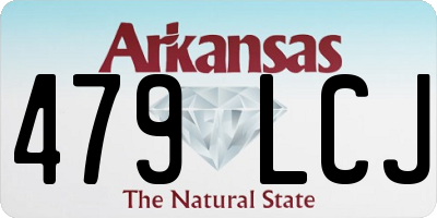 AR license plate 479LCJ