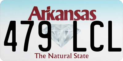 AR license plate 479LCL