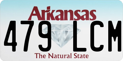 AR license plate 479LCM