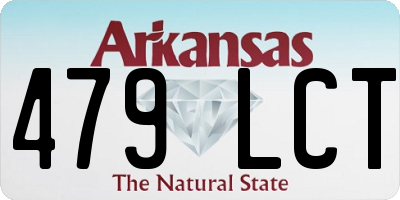 AR license plate 479LCT