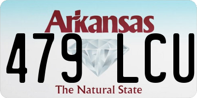 AR license plate 479LCU
