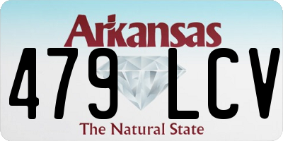 AR license plate 479LCV