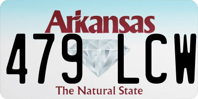 AR license plate 479LCW