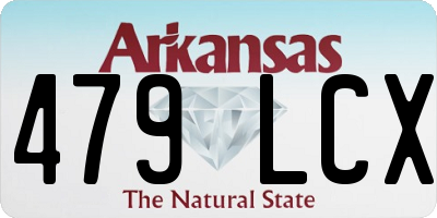 AR license plate 479LCX