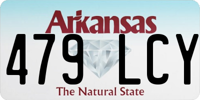 AR license plate 479LCY