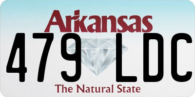 AR license plate 479LDC