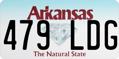 AR license plate 479LDG