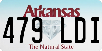 AR license plate 479LDI