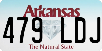 AR license plate 479LDJ
