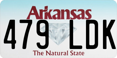 AR license plate 479LDK