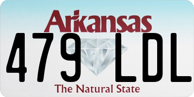 AR license plate 479LDL