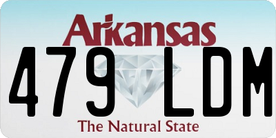 AR license plate 479LDM