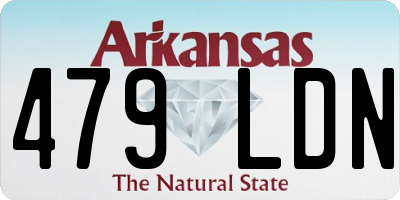 AR license plate 479LDN