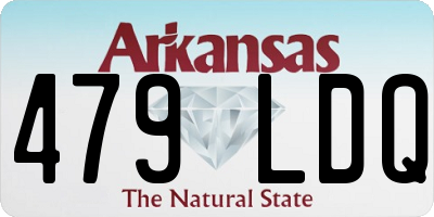 AR license plate 479LDQ