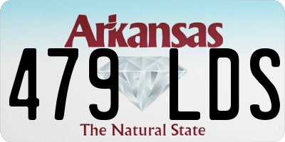 AR license plate 479LDS