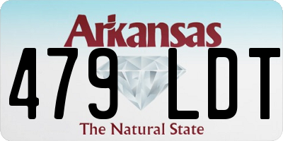 AR license plate 479LDT