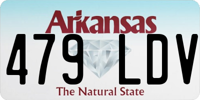 AR license plate 479LDV