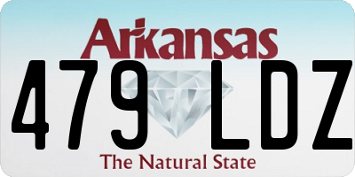 AR license plate 479LDZ