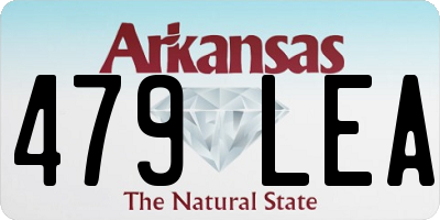 AR license plate 479LEA
