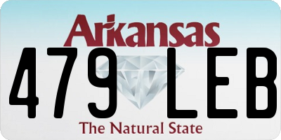 AR license plate 479LEB