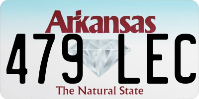 AR license plate 479LEC