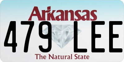 AR license plate 479LEE