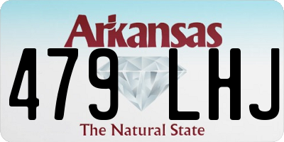 AR license plate 479LHJ