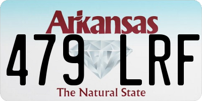 AR license plate 479LRF