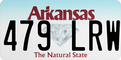 AR license plate 479LRW