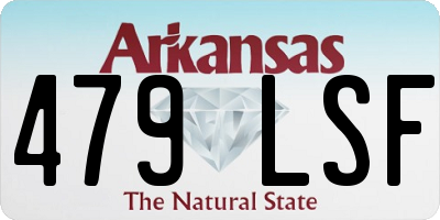 AR license plate 479LSF