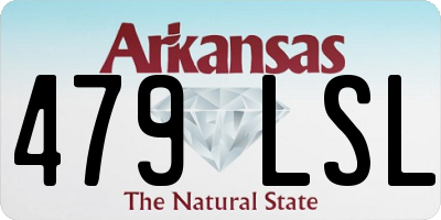 AR license plate 479LSL