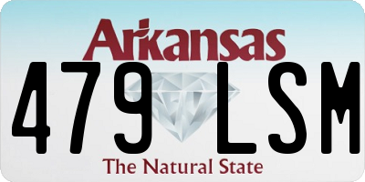 AR license plate 479LSM