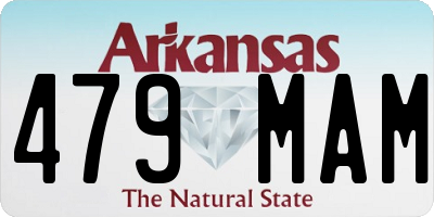 AR license plate 479MAM
