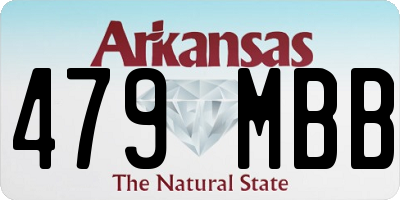 AR license plate 479MBB