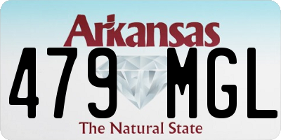 AR license plate 479MGL