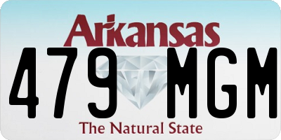 AR license plate 479MGM