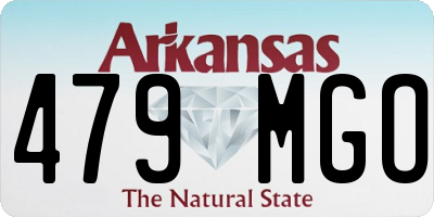 AR license plate 479MGO