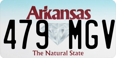 AR license plate 479MGV