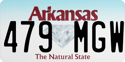 AR license plate 479MGW