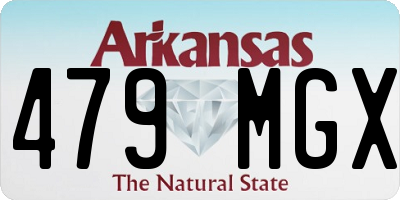 AR license plate 479MGX