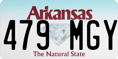 AR license plate 479MGY