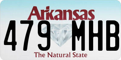 AR license plate 479MHB