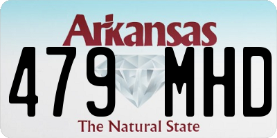 AR license plate 479MHD
