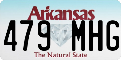 AR license plate 479MHG