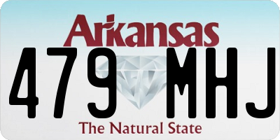 AR license plate 479MHJ