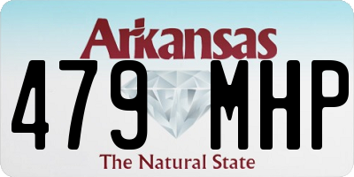 AR license plate 479MHP