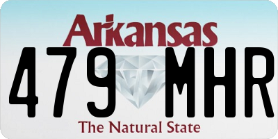 AR license plate 479MHR