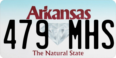 AR license plate 479MHS